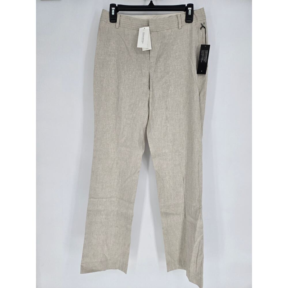 Banana Republic Tan Contoured Fit Linen Blend Women's 4 New NWT